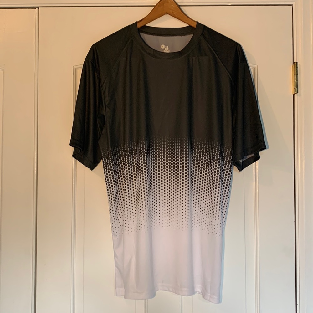 Badger Sport One and Gray Athletic Shirt Size L